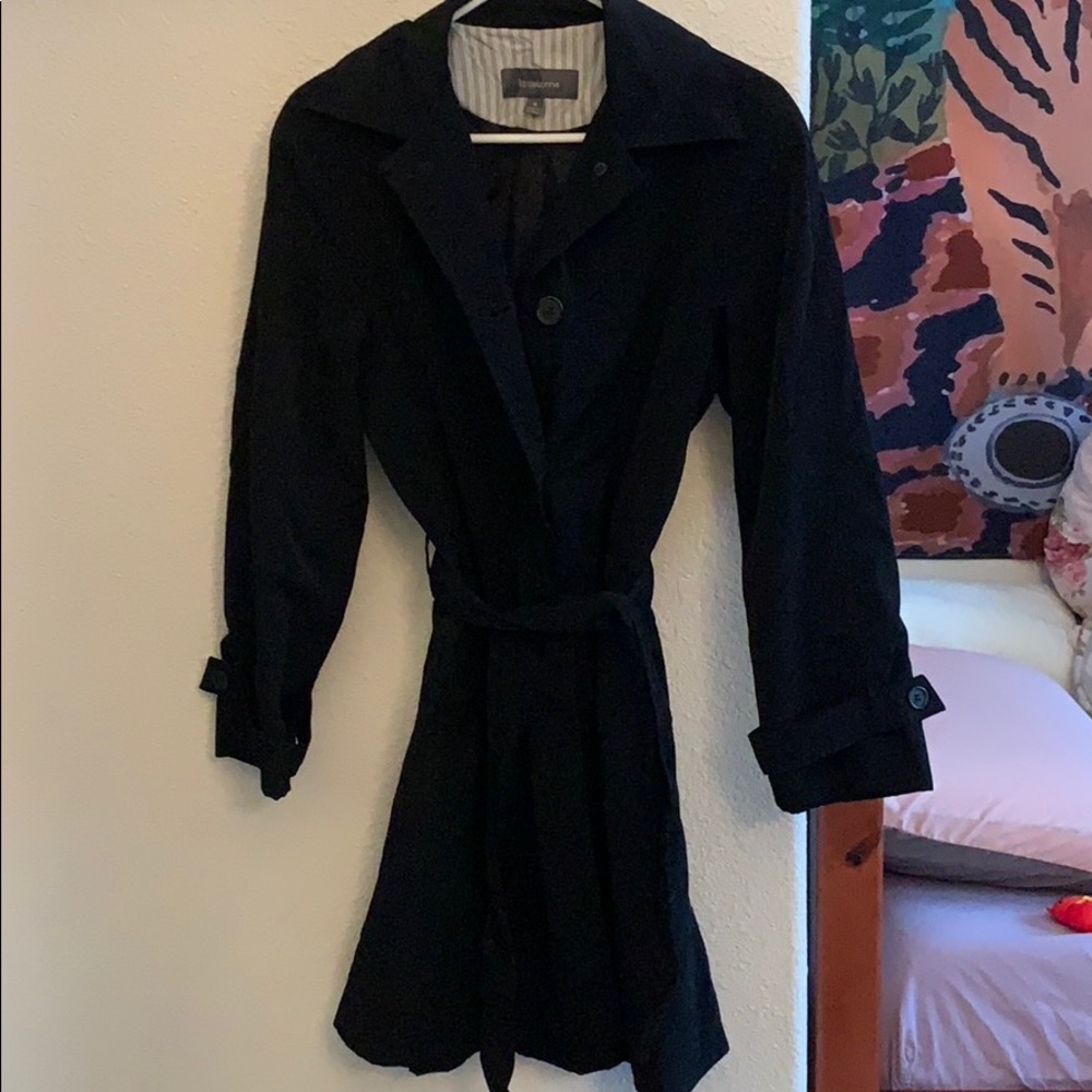 Liz Claiborne Black Trench Coat